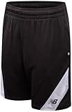 New Balance Boys Athletic Shorts - Moisture-Wicking Performance Mesh Active Shorts for Boys for Running and Sports (4-20), Size 14-16, New Black