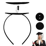 ATMEET Graduation Cap Headband Secures Your Grad Cap Upgrade Insert Hairstyle Hat Accessories Hairband for Graduates Gift