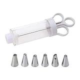 Cupcake Frosting Filling Injector With 5 Icing Nozzles Dessert Decorating Set Kitchen Baking Pastry Tool