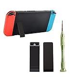 2 Pack Replacement Back Shell Holder Nintendo Switch Console, Back Stand Bracket Kickstand Repair Kit with Screwdriver