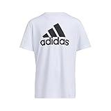 adidas Boy's Stay Dry Moisture-Wicking AEROREADY® Short Sleeve T-Shirt, White, M (10/12)