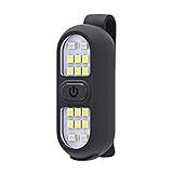 Clip on Flashlight, Running Light for Runners Rechargeable Safety Lights for Walking at Night Portable EDC Flashlight Gift for Runners Hands Free LED Work Light Warning Flashing Camping Hiking Gear