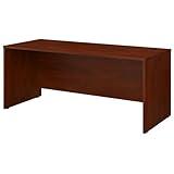 Bush Business Furniture Studio C 72W Computer Desk with Wire Management and Modesty Panel in Hansen Cherry, Professional Table for Home Office and Corporate Office