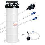 VEVOR 6.5L Pneumatic/Manual Oil Extractor Pump, Fluid Extractor Pump for Automotive Fluids Vacuum Evacuation, Oil Change & Fluid Change Tool with Dipstick and Suction Hose