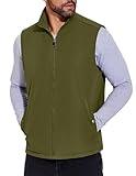 COOFANDY Men's Casual Outerwear Vest Lightweight Full-Zip Sleeveless Jacket Outdoor Hiking Travel Golf Vest with Pockets