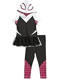 Spider-Man Spider-Gwen Ghost Spider Toddler Girls Cosplay T-Shirt and Leggings 4T