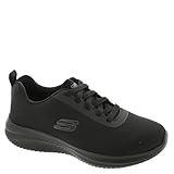 Skechers Women's Ultra Flex 108176W Food Service Shoe, Black, 8 Wide