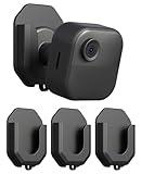 KMOUANTS 3 Pack Blink Camera No Drill No Screws Wall Mount Bracket for Blink Mini/Mini 2 /Blink Outdoor 4 /Blink Indoor Cameras, HBV Adhesive Mount Black Wall Mount for Blink Cameras