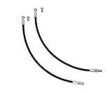 Spare Parts Holland - Hydraulic Hose Set with 3/8" Poppet Type Couplers - Professional Top Link Hose Assembly - 29" Length, 4786 PSI Rating