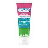 Benadryl Extra Strength Anti Itch Relief Gel, 2% Diphenhydramine HCl, Relief from Insect Bites, Sunburn & More, Great for Camping Essentials, 3.5 fl oz