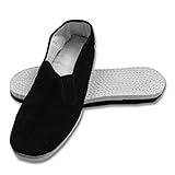 Men's Martial Art Kung Fu Tai Chi Cotton Sole Canvas Shoes (14) Black