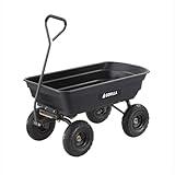 Gorilla Carts Utility Cart with Steel Frame, 600 Pound Capacity, and 10 Inch Tires