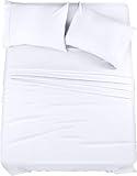 Utopia Bedding Queen Bed Sheets Set - 4 Piece Bedding - Brushed Microfiber - Shrinkage and Fade Resistant - Easy Care (Queen, White)