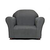Roundy Toddler Armchair with Soft Microsuede Upholstery Durable Wooden Frame, Ergonomic Design, Fully Assembled, Comfortable Kids Chair for Ages 2-5, Ideal for Bedroom, Playroom & Daycare Use.