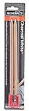 2-Pack - General Pencil 5582BP Charcoal White Pencils 2/Pkg-2B