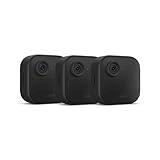 Blink Outdoor 4 (newest model), Wireless smart security camera, two-year battery, 1080p HD day and infrared night live view, two-way talk – 3 camera system