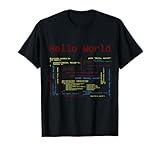 Hello World, Computer Programming Languages Computer Science T-Shirt