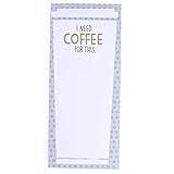 Graphique Magnetic Notepad - I Need Coffee For This Grocery and Shopping List - Fun Decorative To-Do List - Perfect House Warming Gifts - 100 Tear off Sheets (4" x 9.25" x .5")