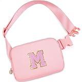 Uygafly Dance Recital Gifts for Girls 8-12,Dance Bag for Girls Teen Kids - Belt Bag Crossbody Bags for Girls Women,Small Waist Packs Kids Fanny Pack Birthday Gifts | Peach,M