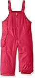 London Fog Girls' Big Classic Snow Bib Ski Snowsuit, Fusion Pink, 7/8