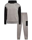 RBX Boy's Jogger Set - 2 Piece Fleece Sweatsuit Kids Clothing Set (Size: 2T-12), Size 8, Griffin Black