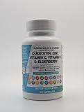 Clean Nutraceuticals Quercetin 1000mg Zinc 50mg Vitamin C 1000mg Vitamin D 5000 IU Bromelain Elderberry - Lung Immune Support Supplement Adults with Artemisinin, Sea Moss, Echinacea, Allergy Relief