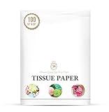 Premium Quality Gift Wrap Paper Basic Solid White Bulk Tissue Paper 15" x 20" - 100 Sheets