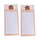 Juroicessry 2 Pack Bear Memo Cute Cartoon Notes Writing Pads Message Notes Notepads Chesk List to Do List Memo Stationery Office School Supplies,Memo Scratch Pads (50 Sheets/Pack)