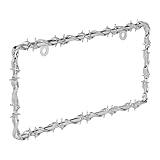 Bell Automotive 22-1-46144-8 Universal Barbed Wire Design License Plate Frame