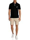 Nautica Men's Short Sleeve Solid Stretch Cotton Pique Polo Shirt, True Black, XX-Large