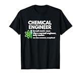 CMAtst Chemical Engineer T-Shirt - Men's & Women's Unisex Adults - Black - Small - Short Sleeve - Cotton & Polyester - Funny Chemical Engineer Definition Engineering T-Shirt