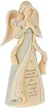 Enesco Foundations Guardian Angel Figurine, 4.72 Inch, Multicolor