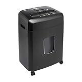 Amazon Basics 15 Sheet - New model Cross Cut Paper and Credit Card CD Shredder With 6 Gallon Bin, Black