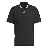 adidas Golf Men's Ultimate365 Golf Jersey Polo Shirt, Black, Medium