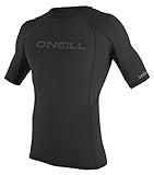 O'Neill Wetsuits Men's Thermo-x S/S Crew Rash Guards, Black, Medium US