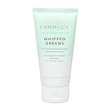 Farmacy Foaming Face Wash for Oily Skin - Whipped Greens Oil-Free Gentle Facial Cleanser + Exfoliator - Infused with Green Clay to Remove Impurities, Control Oil + Maintain Skin Hydration (150ml)