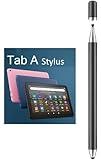 2-in-1 Stylus Pen for Samsung Galaxy Tab A9+ Plus/A9/A8/A8 Plus/A7/A7 Lite, High Sensitivity & Precision Capacitive Pencil for iPad Pro/iPhone/Fire HD/Surface Tables All Touch Devices (Black)