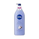 NIVEA Shea Nourish Body Lotion for Dry Skin with Hyaluronic Acid, Shea Butter and Deep Nourishing Serum, 48-Hour Body Moisturizer, 16.9 Fl Oz Pump Bottle