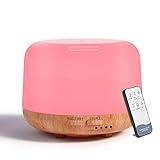 SPLITSKY Aromatherapy Essential Oil Home Diffuser with Remote Control, 300ML Large Room Cool Mist Air Humidifier, 8 Hours Quiet Operation, Timer, 7 Colors LED Night Night，Suitable Home,Yoga.