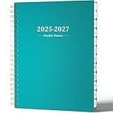 Ymumuda 2025 Planner - Monthly Planner 2025-2027, JUL.2025 to JUN.2027, 8.5" x 11", Large Planner with Spiral Bound, Perfect for School & Office Schedule Turquoise