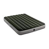 INTEX 64778E Dura-Beam Standard Prestige Air Mattress: Fiber-Tech – Full Size – Hand-Held Battery Pump – 10in Bed Height – 600lb Weight Capacity