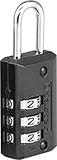 Master Lock Black Set Your Own Combination Luggage Lock, Custom Combo Suitcase Padlock for Travel Bags or Backpacks, 2 Pack, 646T