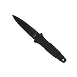 Smith & Wesson SWHRT3BF 7.5in High Carbon S.S. Full Tang Fixed Blade Knife with 3.5in False Edge Blade and TPR Handle for Outdoor, Tactical, Survival and EDC