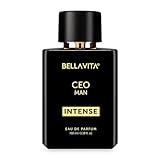 BellaVita Luxury CEO Man INTENSE Eau De Perfume for Men (3.4 fl.oz) | Long-Lasting Mens Cologne with Bergamot, Lavender, Orchid & Musk | Bold & Woody Gift Perfume Cologne for Men | Vegan CEO Fragrance