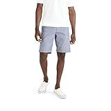Dockers Men's Ultimate Straight Fit Supreme Flex Shorts (Standard and Big & Tall), Chambray-Navy Blazer, 36