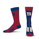 FBF - NFL Adult Team Logo Big Top Mismatch Dress Socks Footwear For Men And Women Game Day Apparel (Large, New York Giants)