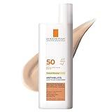 La Roche-Posay Anthelios Tinted Sunscreen, Ultra-Light Fluid Broad Spectrum SPF 50, with Titanium Dioxide Mineral Face Sunscreen, Universal Tint, Oil-Free