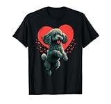 Toy Poodle Love Heart for Valentines Day on Poodle Lover T-Shirt