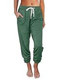 AUTOMET Baggy Sweatpants for Women with Pockets-Lounge Womens Pajams Pants-Womens Running Joggers Fall Clothes Outfits 2024 Green XXL