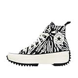 Converse Unisex Run Star Hike High Top Sneakers Zebra Print Size 5.5 Women/4 Men